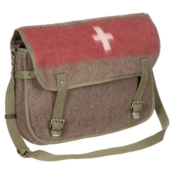 Pure Trash Swiss Cotton Straps Olkalaukku - Ruskea