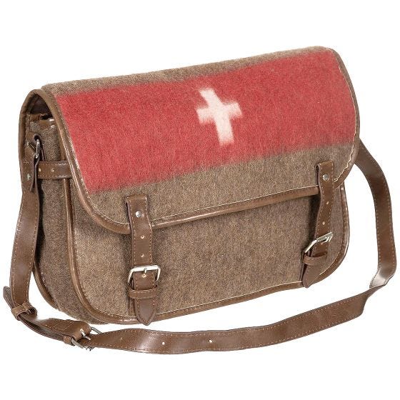 Pure Trash Swiss Faux Leather Straps Olkalaukku - Ruskea
