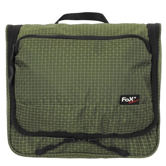 Fox Outdoor Washbag Toilettilaukku Ripstop - Oliivi