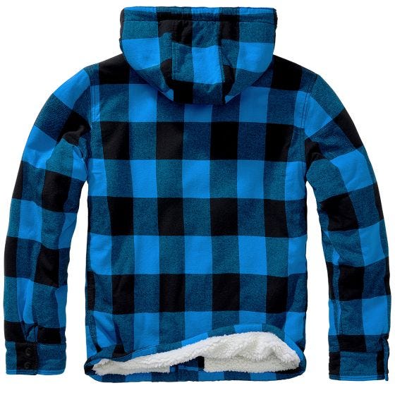 Brandit Lumber Hooded Takki - Musta/Sininen