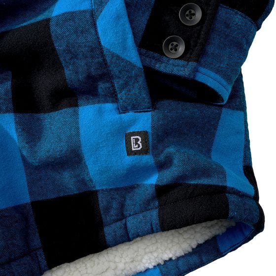 Brandit Lumber Hooded Takki - Musta/Sininen