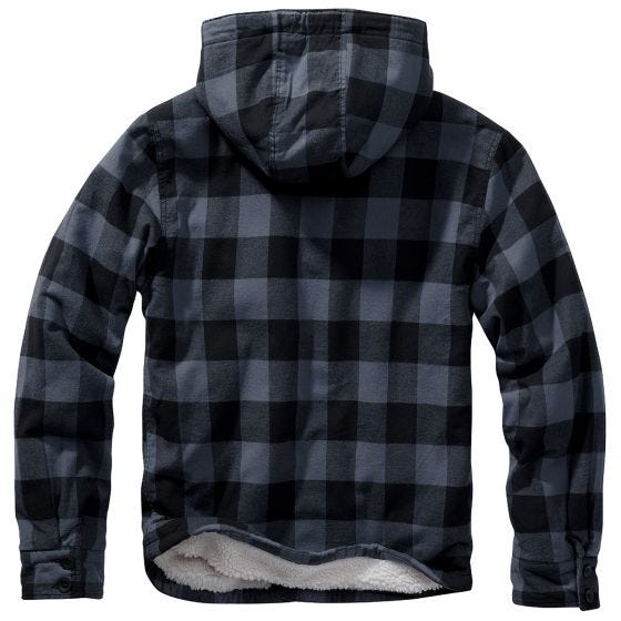 Brandit Lumber Hooded Takki - Musta/Harmaa
