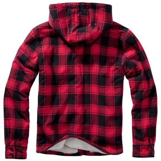 Brandit Lumber Hooded Takki - Punainen/Musta