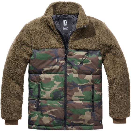 Brandit Jackson Teddyfleece Takki - Oliivi/Woodland