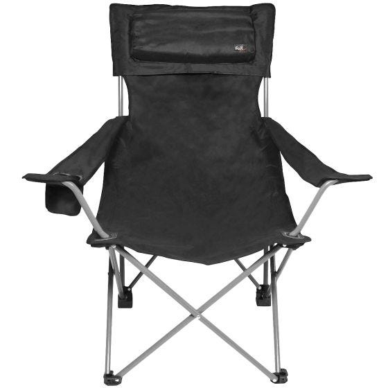 Fox Outdoor Deluxe Taitettava Retkituoli - Musta