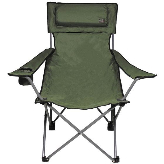 Fox Outdoor Deluxe Taitettava Retkituoli - Oliivi