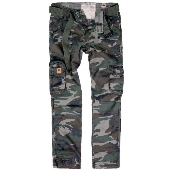 Surplus Slimmy Housut Naisten - Woodland Camo