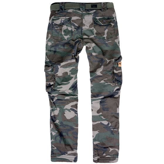Surplus Slimmy Housut Naisten - Woodland Camo