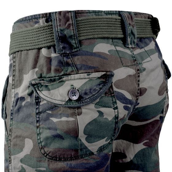 Surplus Slimmy Housut Naisten - Woodland Camo