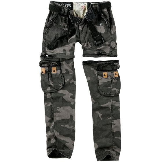 Surplus Premium Housut Naisten - Black Camo