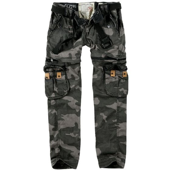 Surplus Premium Housut Naisten - Black Camo