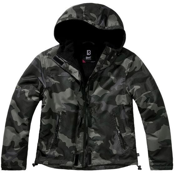 Brandit Hyvät naiset Tuulitakki - Dark Camo