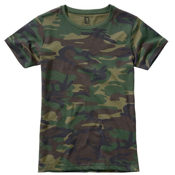 Brandit Naisten T-paita - Woodland Camo