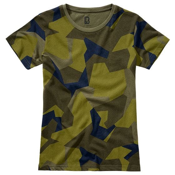 Brandit Naisten T-paita - Swedish M90 Camo