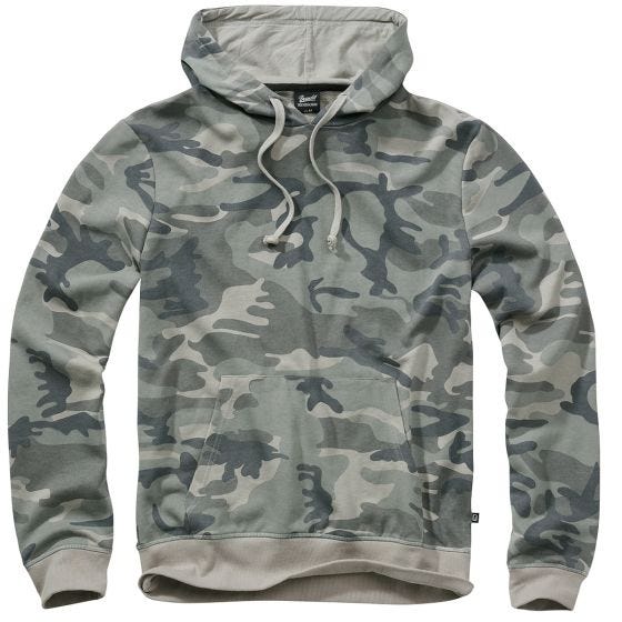 Brandit Sweathoody Huppari - Grey Camo