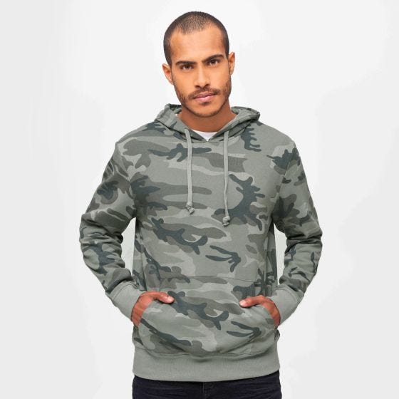 Brandit Sweathoody Huppari - Grey Camo