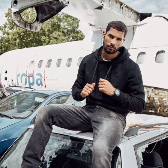 Brandit Sweathoody Huppari - Musta