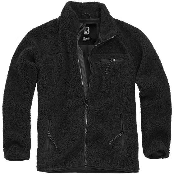 Brandit Teddyfleece Takki - Musta