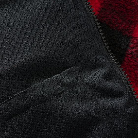 Brandit Teddyfleece Takki - Punainen/Musta