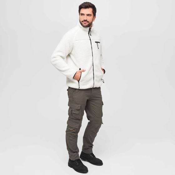 Brandit Teddyfleece Takki - Valkoinen