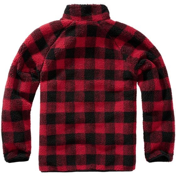 Brandit Teddyfleece Troyer Takki - Punainen/Musta