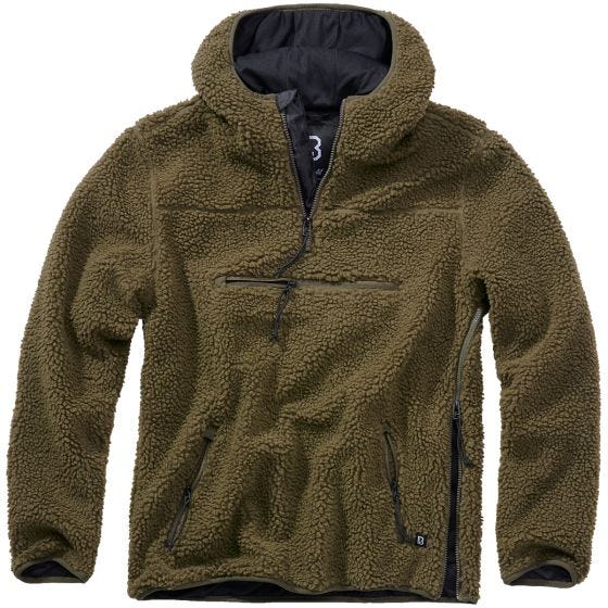 Brandit Teddyfleece Worker Pusero - Oliivi