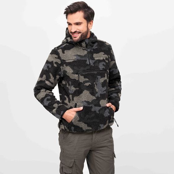 Brandit Teddyfleece Worker Pusero - Dark Camo
