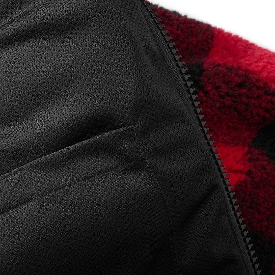 Brandit Teddyfleece Worker Takki - Punainen/Musta