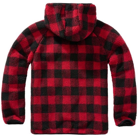 Brandit Teddyfleece Worker Takki - Punainen/Musta