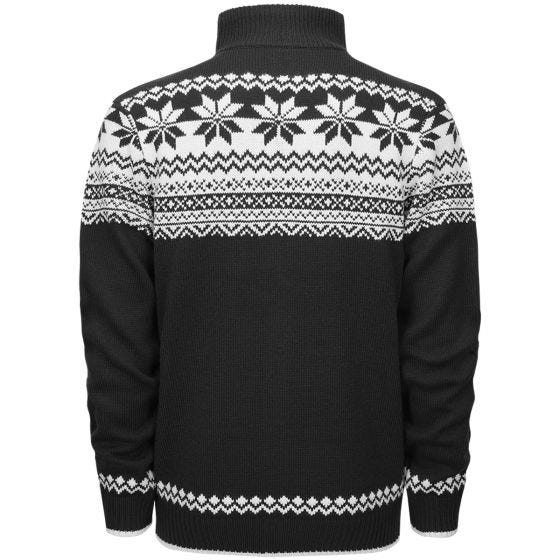 Brandit Cardigan Norweger Jumpperi - Musta