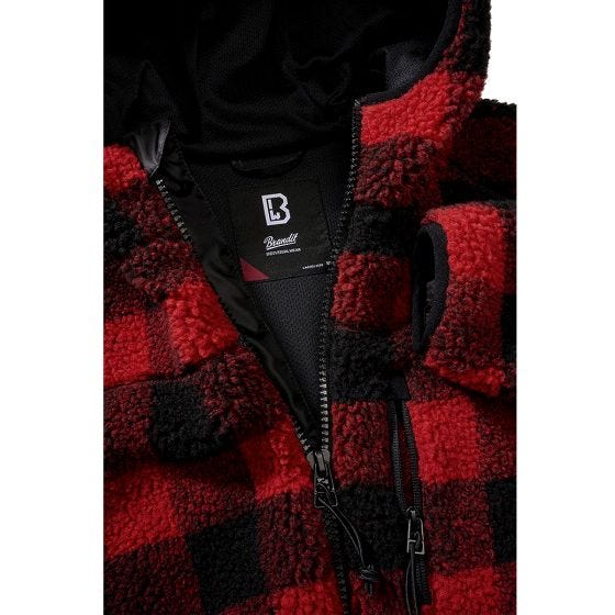 Brandit Teddyfleece Hyvät naiset Takki - Musta Punainen