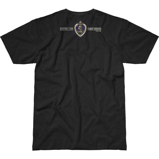 7.62 Design Combat Wounded Purple Heart Battlespace T-paita Musta