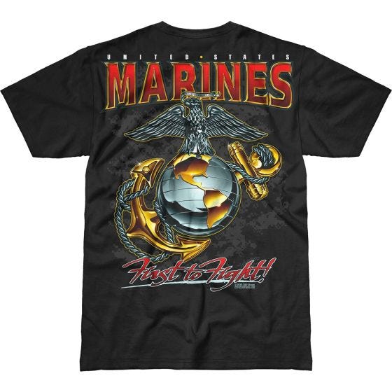 7.62 Design USMC Eagle, Globe & Anchor Battlespace T-paita Musta