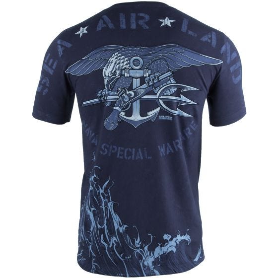 7.62 Design USN Seals Naval Special Warfare T-paita Navy Blue