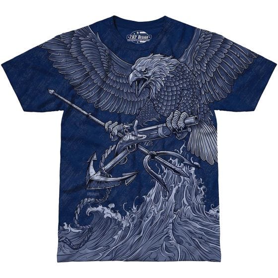 7.62 Design USN Seals Naval Special Warfare T-paita Navy Blue