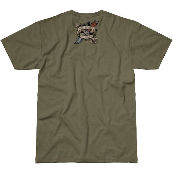 7.62 Design Sacrifice & Valor T-paita Military Green