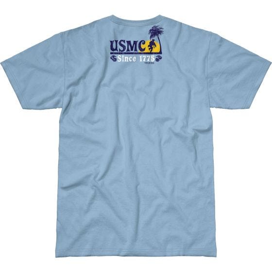 7.62 Design USMC Beach Party Battlespace T-paita Sky Blue
