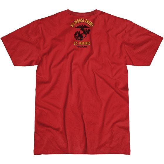 7.62 Design USMC No Worse Enemy Battlespace T-paita Scarlet Heather