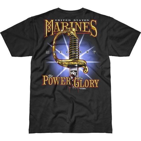 7.62 Design USMC Power & Glory Battlespace T-paita Musta