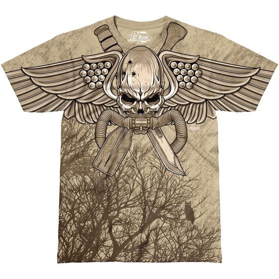 7.62 Design USMC Recon Swift Silent Deadly T-paita Sand
