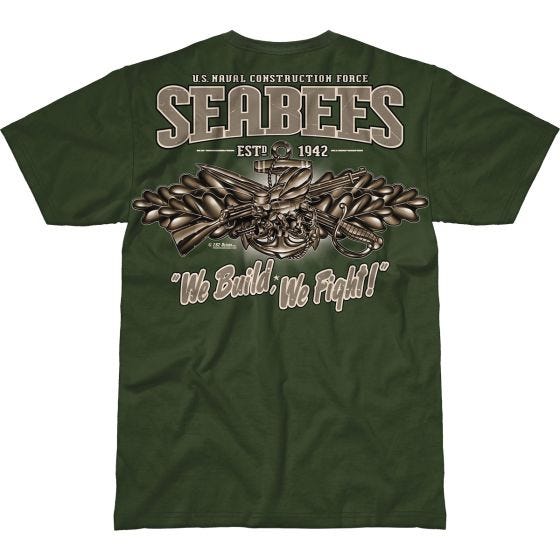 7.62 Design USN Seabees Vintage Battlespace T-paita Military Green