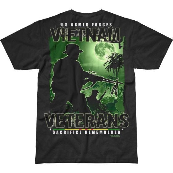 7.62 Design Vietnam Veterans Remembered Battlespace T-paita Musta