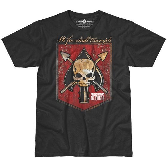 7.62 Design Red Bloods Battle Spade T-paita Musta