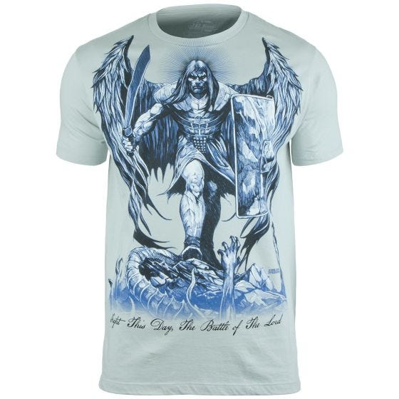 7.62 Design St Michael Fight This Day T-paita Pewter