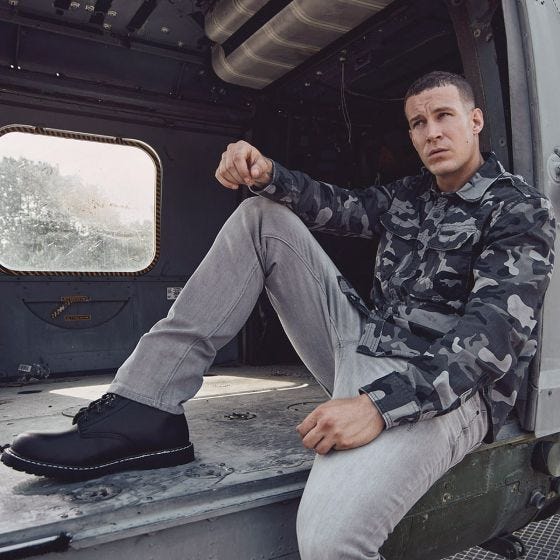 Brandit Vintage Pitkähihainen Paita - Grey Camo
