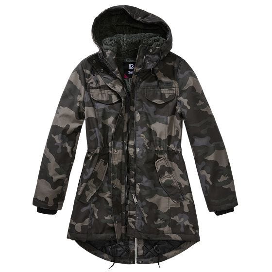 Brandit Naisten Marsh Lake Parka - Dark Camo