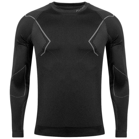 Alpinus Active Base Layer Set - Musta/Harmaa