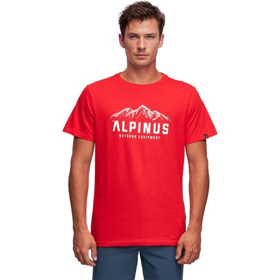 Alpinus Mountains Active Miehet T-paita - Punainen