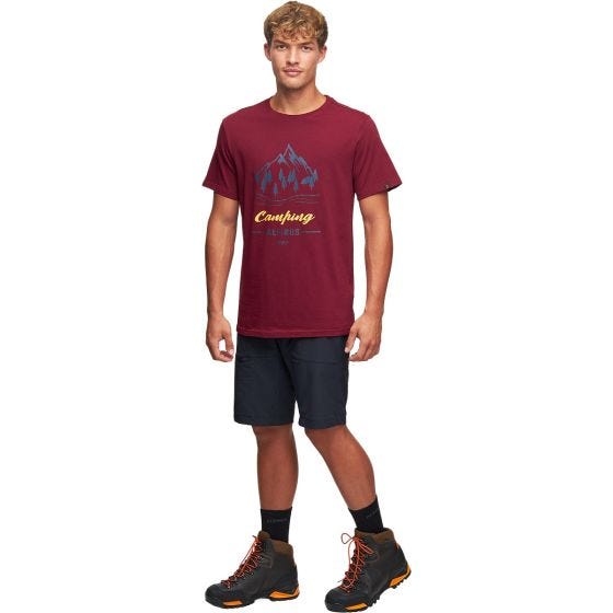Alpinus Active Miehet Polaris II T-paita - Burgundy