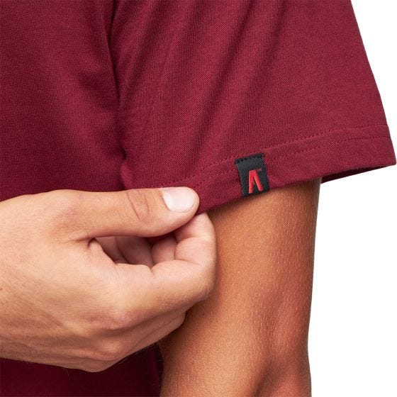 Alpinus Active Miehet Polaris II T-paita - Burgundy